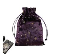 Borsa per tarocchi, con chiusura a coulisse, in morbido velluto, con manico portatile, borsa in velluto per tarocchi, altare, rune, regali, cristalli, gioielli, Viola, Refer to description, Unisex