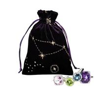 Borsa per tarocchi, con coulisse, per tarocchi, carte, gioielli, tarocchi, carte di credito, per rune e dadi, Oro viola., Refer to , Unisex