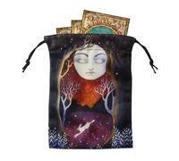 Borsa per tarocchi - Custodia con cordino per carte di tarocchi - Organizzatore di a doppio lato per trasporto ufficio viaggio campeggio esterno casa giardino, SXF15 #, Se référer à la