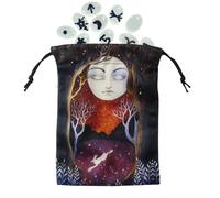 Borsa per tarocchi - Custodia con cordino per carte di tarocchi - Organizzatore di a doppio lato per trasporto ufficio viaggio campeggio esterno casa giardino, SXF15 #, Se référer à la
