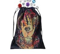 Borsa per tarocchi, custodia con coulisse, organizer protettivo per divinazione, per dadi con rune di, per appassionati di principianti, adolescenti, adulti, viaggi e feste, Sae06