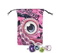 Borsa per tarocchi, custodia con coulisse, organizer protettivo per divinazione, per dadi con rune di, per appassionati di principianti, adolescenti, adulti, viaggi e feste, Sae09