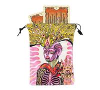 Borsa per tarocchi, custodia in velluto per carte dei tarocchi, organizer protettivo per accessori per la predizione della, per appassionati di rune di cubo, principianti