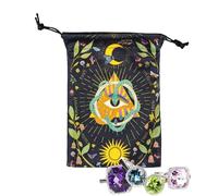 Borsa per tarocchi, custodia protettiva per tarocchi, organizer protettivo per viaggi, giochi, riunioni notturne, altare, divinazione, mazzo, rune, dadi, bigiotteria, gioielli, Sae08#, Refer to