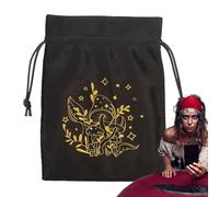 Borsa Per Tarocchi In Velluto - Borsa Morbida Con Coulisse, Carta Multifunzionale E Borsa Per Dadi | Pratico Accessorio Per Tarocchi, Borsa Per Gioielli Con Carte Oracle, Perfetta Per L'organizzazione