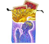 Borsa Per Tarocchi | Portamazzi Velvet Per Carte Divinatorie | Custodia Vintage Streghe Con Design Gradevole Per Bambini Halloween Lettura Gioielli Trucco