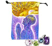 Borsa Per Tarocchi,Portamazzo Tarocchi Oracle in Velluto - Custodia Stile Gotico per Apprendere Divinazione Gioielli Halloween Trucco Principianti Bambini Gioco