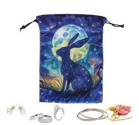 Borsa per tarocchi portatile da viaggio con coulisse | Oracle Deck - Borsa porta carte per gli appassionati di tarocchi, mago, gioielli, cristalli, gemme, piccoli oggetti, mazzo