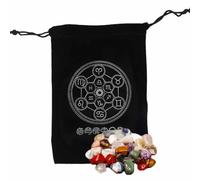 Borsa per tarocchi, sacchetto per gioielli, misterioso tema magia nera, sacchetti per carte di tarocchi per carte da gioco da tavolo per divinazione strega, borsa per per tarocchi, Sezione