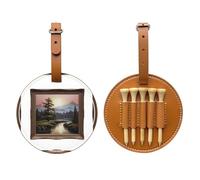 Borsa per tee da golf con montagne e fiumi lontani, facile da trasportare e più efficiente nel giocare a golf