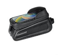 Borsa per telaio anteriore della bicicletta con guscio rigido, supporto per telefono impermeabile per dispositivi da 7,5 pollici, touch screen ad alta sensibilità, custodia per ciclismo con fissaggio