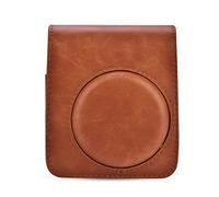 Borsa per telecamera in pelle PU protettiva con cinturino per Mini 70 Duratura a tracolla durevole Accessori portatile Accessorio marrone Greaso Vernice grasso flamingo marrone (Marrone)