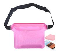 Borsa per telefono impermeabile per kayaking, sigillata grande capacità Fanny Pack, multiuso portatile bag, swimming Accessories Kayaking, Rosa, Se référer au descriptif, riferimento alla