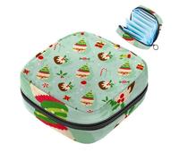Borsa per tovaglioli sanitari con cerniera, morbida borsa per assorbenti mestruali, borsa per torta di Natale per assorbenti igienici, borsa porta tamponi