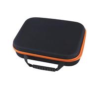 Borsa per trapano, antiurto, portatile, grande, organizer per attrezzi, per organizzare e trasportare cacciaviti, temperamatite, casa, viaggi, attività all'aperto, Lato quadrato arancione 27 x 22 x 7