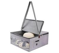 Borsa Per Trasportatore Reiehut, Scatola Di Organizzatori Di Cappelli | Grande Capacità Di Mucchio Di Cappello A Largo, Cappuccio Con Zip A Polvere -ic -ic-Sorbaszen Per Viaggi, A Casa, Interno
