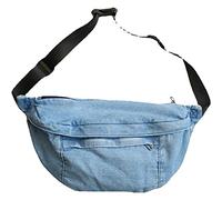Borsa Per Traversa Unisex Borsa Per Il Torace in Denim Basso Di Messaggio Basso Di Messaggio Basso Di Mandabile Regolabile
