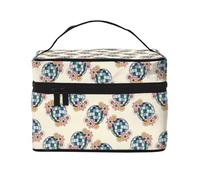 Borsa per trucchi a forma di palla da discoteca anni '70, graziosa borsa per cosmetici da donna, borsa da toilette, grande borsa organizer da viaggio per il trucco