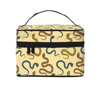 Borsa per trucchi a forma di serpente, graziose borse per cosmetici da donna, borsa da toeletta, grande borsa organizer da viaggio per il trucco