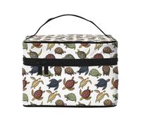 Borsa per trucchi a forma di tartaruga, graziose borse per cosmetici da donna, borsa da toilette, grande borsa organizer da viaggio per il trucco