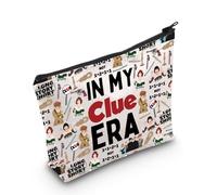 Borsa per trucchi a tema film indizio omicidio mistero regalo True Crime Junkie Makeup Bag indizio arma regalo in My Clue Era Cosmetic Bag, Clue Era Regno Unito, 0
