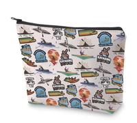Borsa per trucchi a tema kayak, idea regalo per amanti del kayak, regalo per amanti del fiume, Il mio posto felice