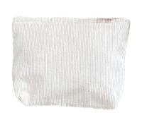 Borsa per trucchi alla moda per riporre e organizzare i tuoi prodotti di bellezza per le donne, Bianco latte