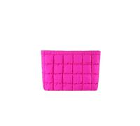 borsa per trucchi Borsa da viaggio con pochette e design trapuntato, grande capacità, con cerniera, portatile, for donne e ragazze uomo(Rose red)