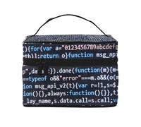 Borsa per trucchi con codice sorgente funzionale, graziose borse per cosmetici da donna, borsa da toilette, grande borsa organizer da viaggio per il trucco