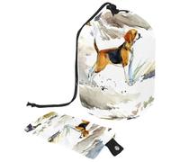 Borsa per trucchi con coulisse, a forma di barile, borsa per cosmetici da viaggio, borsa per il trucco, organizer pieghevole per articoli da toeletta, tasca portaoggetti per donne e ragazze, levriero
