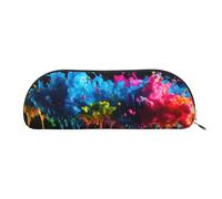 Borsa per trucchi con stampa di schizzi di vernice, borsa per cosmetici, borsa da viaggio, articoli da toeletta per ricevere astuccio, astuccio per matite, Sfondo con schizzi di vernice, Taglia unica