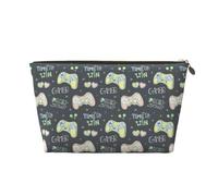 Borsa per trucchi da gamer, trousse da viaggio per articoli da toeletta da donna, borsa per il trucco in pelle, organizer per trucchi, graziosa custodia per il trucco, Oro, Taglia unica