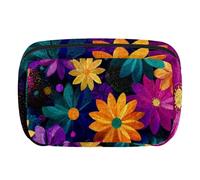Borsa per trucchi da viaggio per donne, grande capacità organizer per trucco borsa ampia aperta, accessori per articoli da toeletta, pennelli per il giorno di San Patrizio, camion fattoria