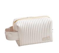 Borsa Per Trucchi Grande, Custodia Per Cosmetici da Viaggio con Cerniera, Borsa Per Trucchi da Viaggio Borsa da Toilette con Maniglia Portatile in PU Impermeabile con Tasche Multiple E Chiusura a Cern