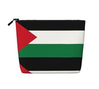Borsa per trucchi in canapa con bandiera dello Stato della Palestina, impermeabile, organizer per cosmetici, per articoli da toeletta da viaggio e per riporre tutti i giorni