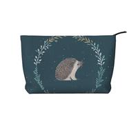 Borsa per trucchi in corda, carino, piccolo riccio, organizer da viaggio, borsa per cosmetici, grande aperto, nero, taglia unica, Nero , taglia unica