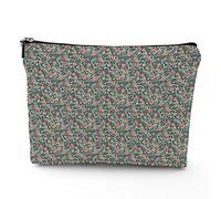 Borsa per trucchi in lino a tema circo, da donna, con personaggi del circo vintage, Acrobata, borsa da toilette da viaggio, impermeabile, borsa per il trucco per borsa, rosa, 17,8 x 22,9 cm,