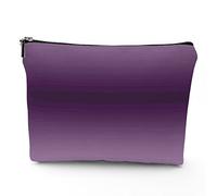 Borsa per trucchi in lino a tema circo, da donna, con personaggi del circo vintage, Acrobata, borsa da toilette da viaggio, impermeabile, borsa per il trucco per borsa, rosa, 17,8 x 22,9 cm, Viola_16,