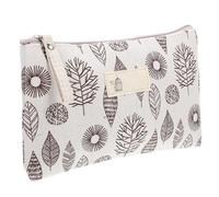 Borsa per Trucchi Multifunzione da Viaggio in Tela Zip | Organizer Compatto per Business Trip, Tiene al Sicuro Oggetti, Uso Quotidiano, Stile Semplice