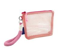 Borsa per trucchi, organizer Aesthetic Clear, Cosmetic Net Pocket, design leggero, portatile, ideale per tutti i giorni, per la palestra, il miele e la vacanza, Hiking Dorm Hotel Trips, b, Siehe