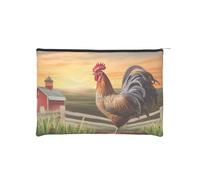 Borsa per trucchi, piccola borsa per cosmetici, borsa organizer da viaggio, borsa da toeletta, riutilizzabile, impermeabile, portatile, sacchetti per il trucco con cerniera - Sunflower Beauty, Gallo