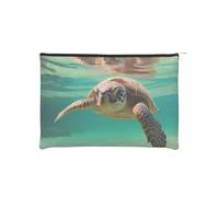 Borsa per trucchi, piccola borsa per cosmetici, borsa organizer da viaggio, borsa da toeletta, riutilizzabile, impermeabile, portatile, con cerniera, motivo: rana della pace, Lord Howe Island -
