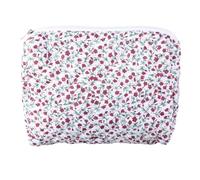 Borsa per trucchi trapuntata, elegante e pratica, borsa da viaggio per donne e ragazze, R, M