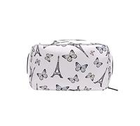 Borsa per trucco a forma di farfalla della Torre Eiffel Organizer portatile Borsa cosmetica per custodia per trucco da viaggio, regali, borsa da toilette per uso quotidiano per ragazze e donne