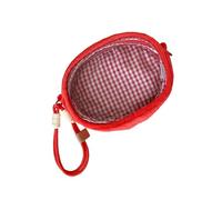 Borsa per trucco alla a cubi trasparenti con disegni frutta Borsa per esposizione a figure trasparenti per cosmetici in PVC per donne e bambini