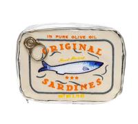 Borsa per trucco Borsa da toilette con cerniera Pochette portatile a forma sardine in scatola Organizzatore per trucco per la cura personale Bellezza Creativa Multifunzione Custodia per le