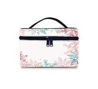 Borsa per trucco, borsa da viaggio, bicchiere da vino e cornice vintage a raggi solari, il gusto è come citazione delicata poesia, organizer decorativo portatile, valigetta professionale per cosmetici