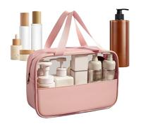 Borsa Per Trucco - Borse Per Trucco Da Donna,Organizer Impermeabile Portatile Con Finestra Trasparente E Cerniera Per Viaggio Spa Bagno Bijoux Spiaggia Vanità Ragazze