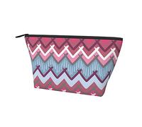 Borsa per trucco cosmetico da donna Borsa per matite rosa per monete dei nativi americani aztechi del sud-ovest, custodia da viaggio per articoli da toeletta Custodia impermeabile per il trasporto c