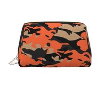 Borsa per trucco in pelle con motivo luminoso, borsa da viaggio di grande capacità, articoli da toeletta a doppio scopo e borsa per il trucco, Migrazione Animale, Taglia unica, Zaino per la scuola